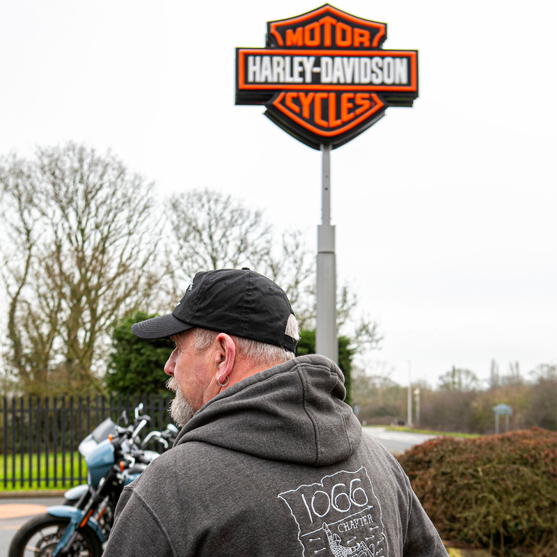 1066 Harley grey hoodie