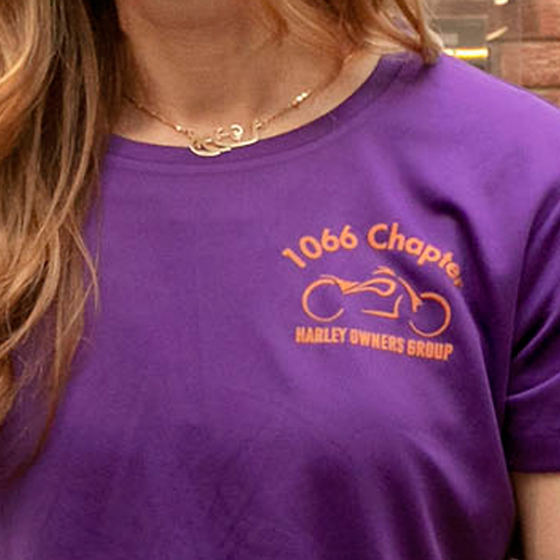 1066 Harley purple tee