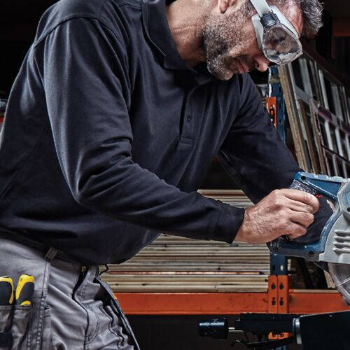 Weaver Long Sleeve Polo Shirt Thumbnail