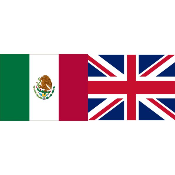 Mexico & UK flags Thumbnail